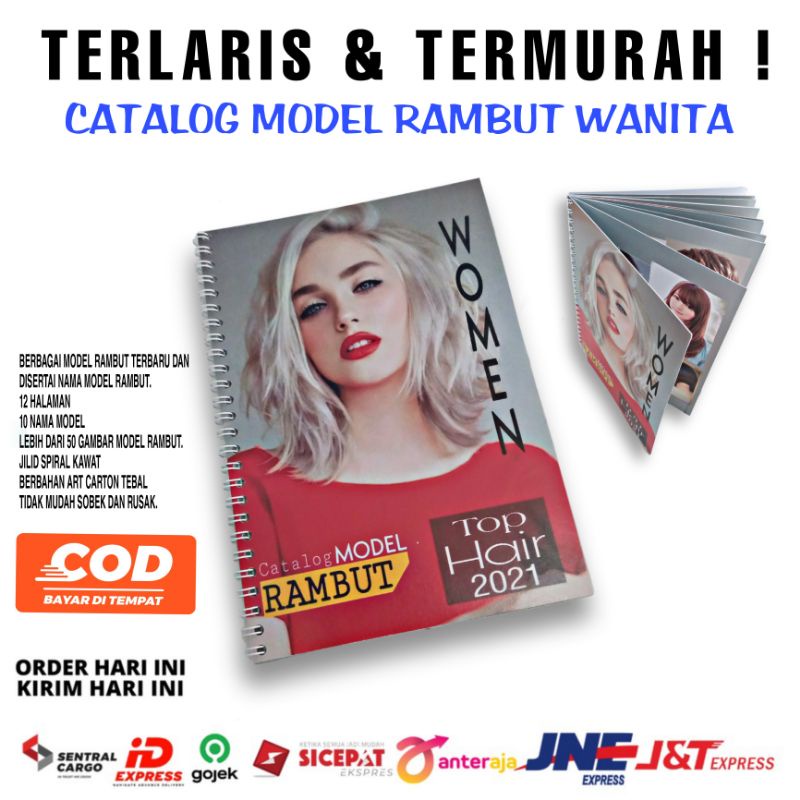 Jual BUKU MODEL RAMBUT - KATALOG MODEL RAMBUT WANITA - POSTER RAMBUT ...