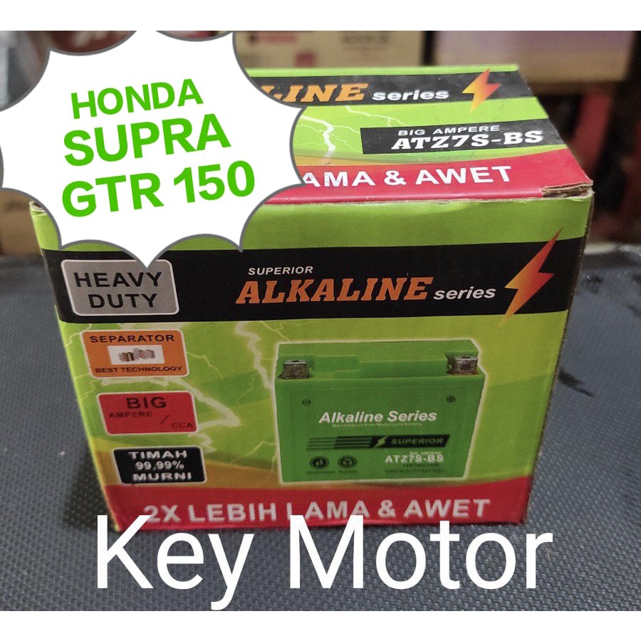 Jual Aki / Accu Kering Alkaline Alkalin Series Motor Honda Supra GTR