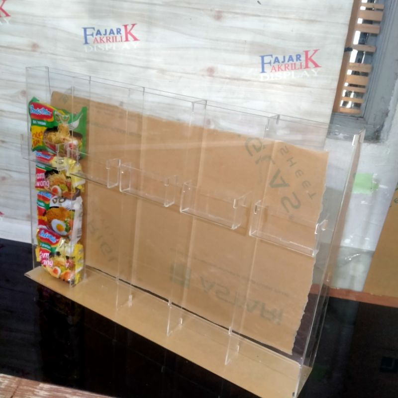 Jual Akrilik Display mie instan/Rak indmie/warmindo | Shopee Indonesia