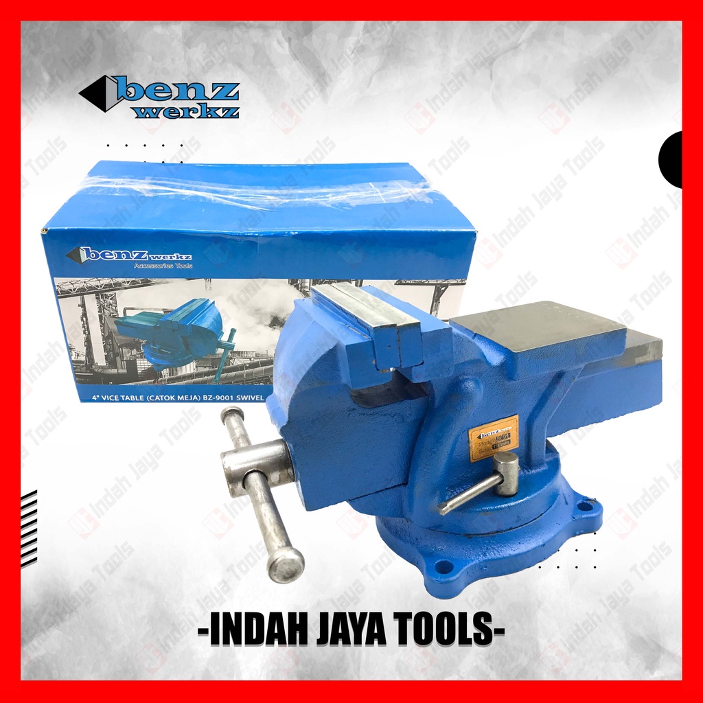 Jual BENZ BZ-9001 Catok Paron PUTAR 4 Inch Swivel Bench Vice Ragum ...