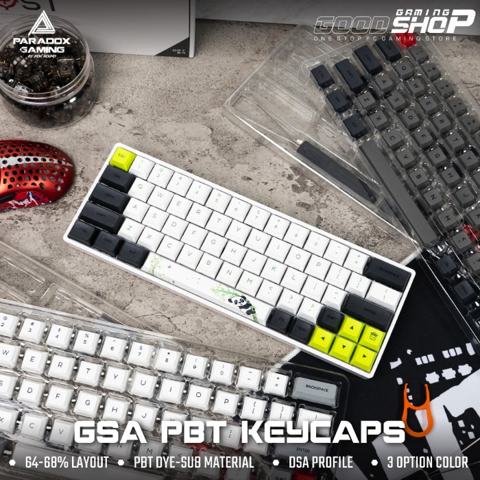 Jual PARADOX GSA-PBT DYE-SUB /KEYCAPS GSA PBT DYE-SUB | Shopee Indonesia