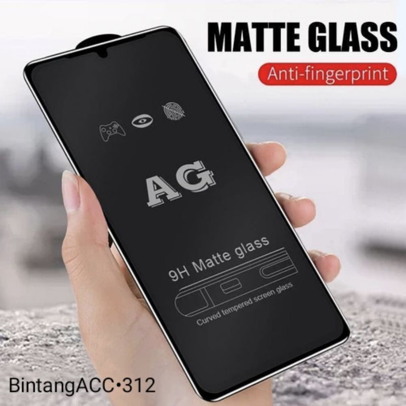 Jual Tempered Glass Full Anti Glare Matte / Temper glass Full Black ...