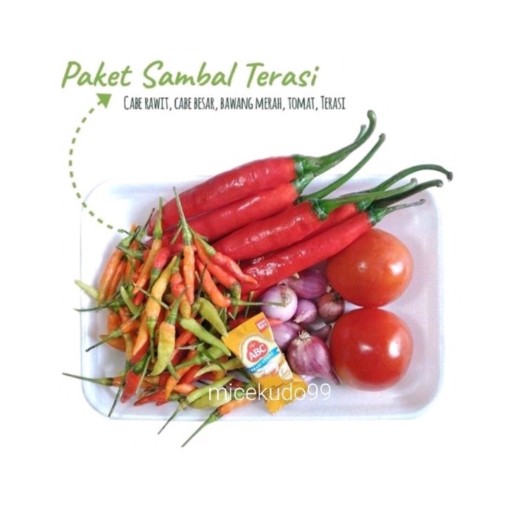 Jual Paket Sambal Terasi Praktis Sambel Trasi Segar Fresh Cabe Cabai