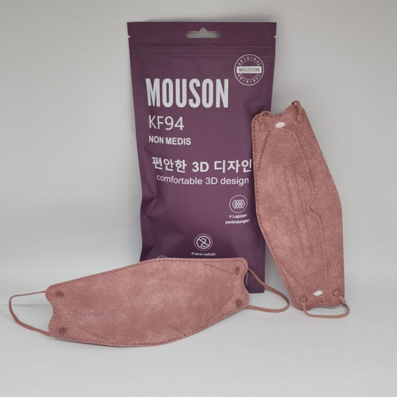 Jual Mbappe Masker Kf Mouson Face Mask Ply Earloop Isi Pcs