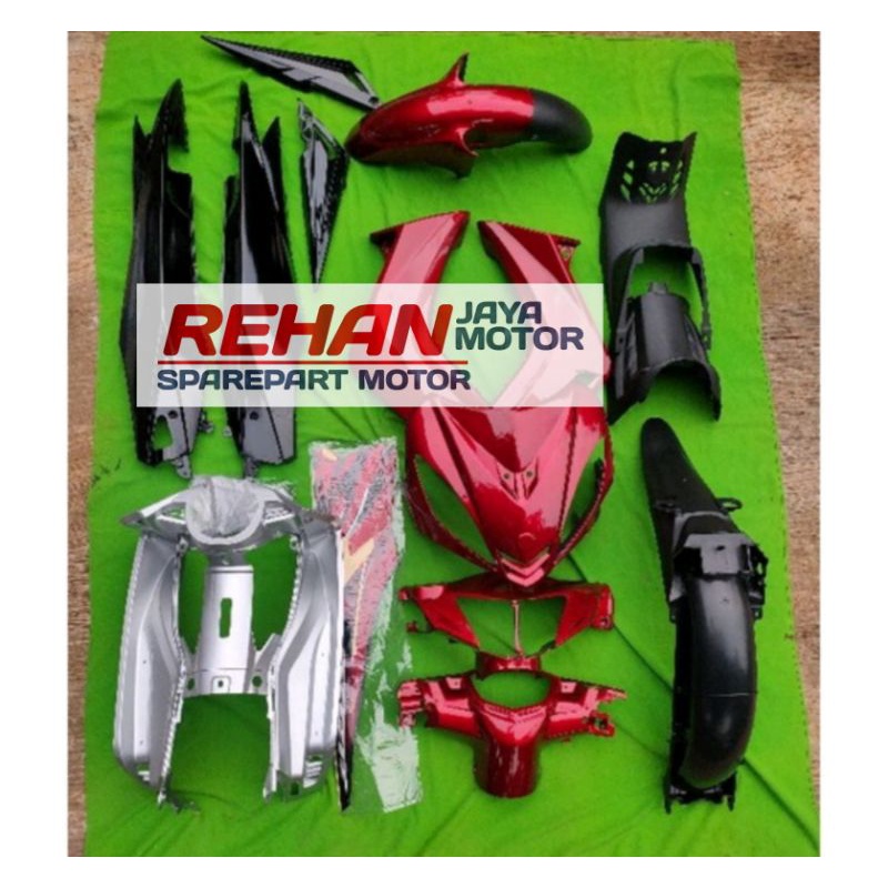 Jual Full Set Body Halus Kasar Jupiter Mx Old Merah Hitam Plus Striping Shopee Indonesia