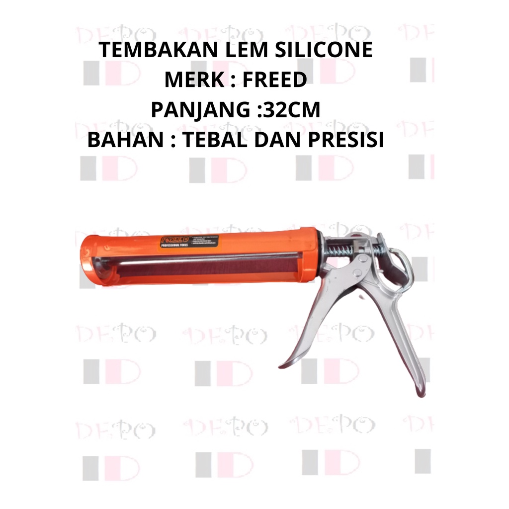 Jual Tembakan Lem Silicone Tebal Hd Sealant Botol Tabung Super Caulking Gun Shopee Indonesia