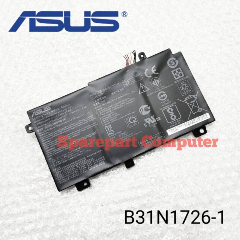 Batteria Per Laptop B31N1726 – 11.4V 4240mAh 48W, Compatibile Con ASUS TUF Gaming A15 FA506IC, F15 TUF506HM, ROG Strix G731GT E FX505GE