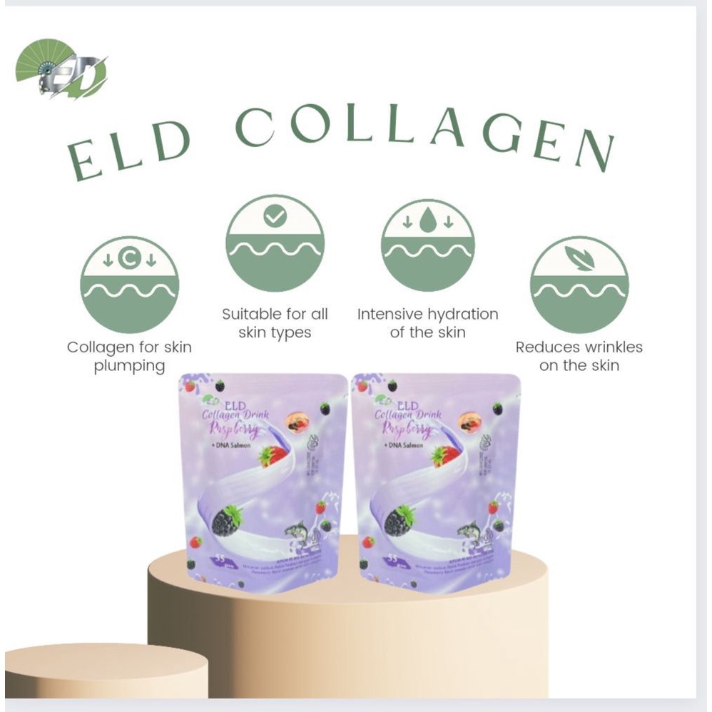 Jual ELD Collagen Drink Strawberry Minuman Kolagen Suplemen Pemutih