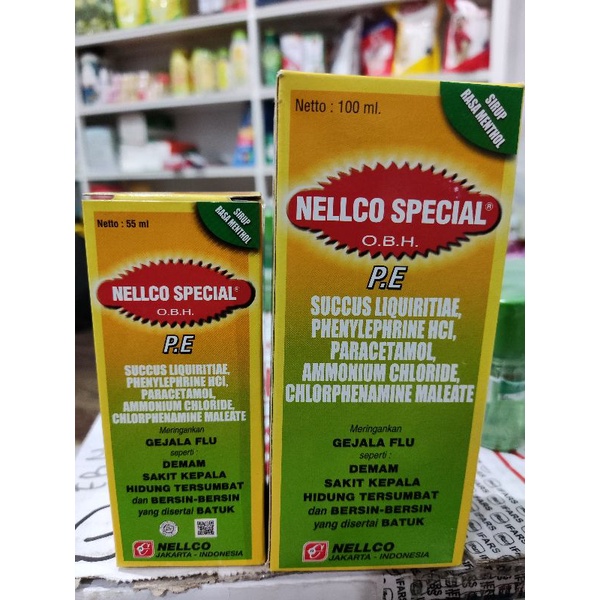 Jual NELLCO nelco spesial obh obat flu batuk demam 55ml 100ml Shopee