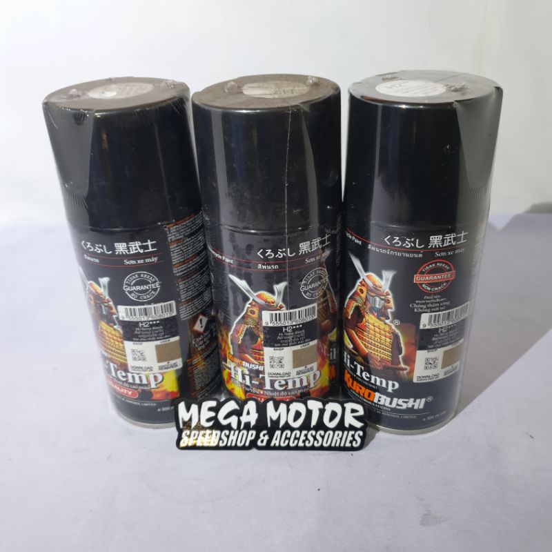 Jual Pilox Pilok Spray Samurai Anti Panas Hightemp Warna Hitam Dof Ml Shopee Indonesia