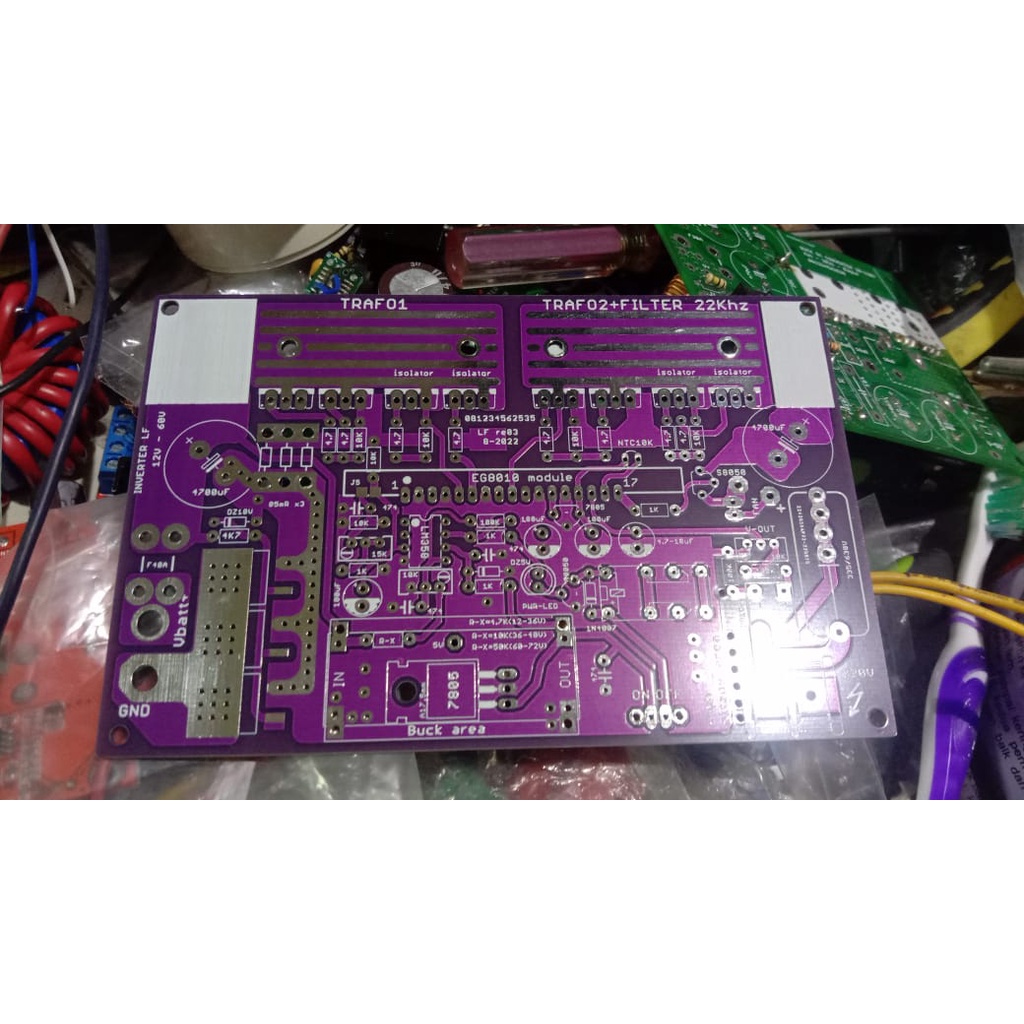 Jual PCB INVERTER PSW PURE SINE WAVE 1000W 1KVA EGS002 LF BONUS SHUNT