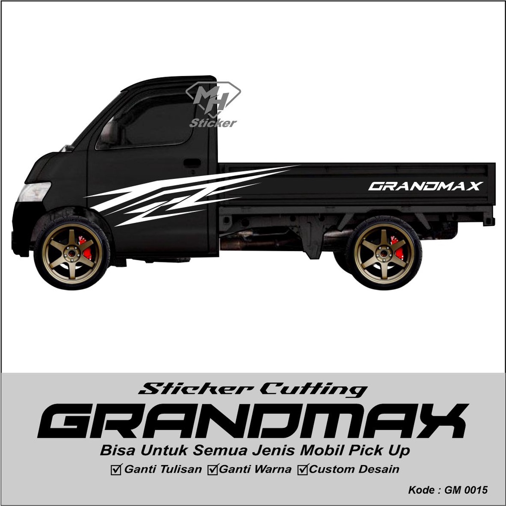 Jual Sticker Pick Up Body Samping Grandmax Stiker Grandmax Keren ...