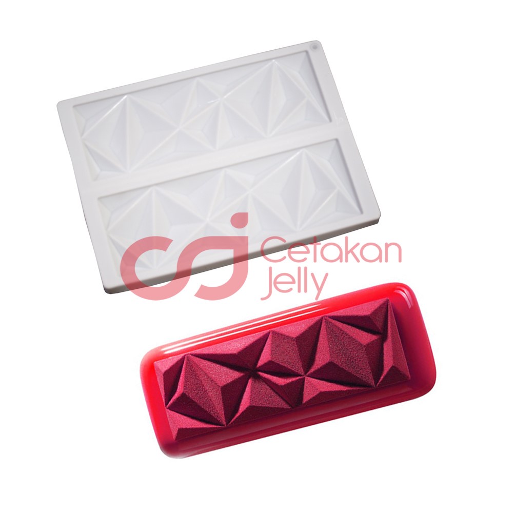 Jual Cj Cetakan Silikon Cake Kue Dekorasi Ornamen Twin Crystal Texture