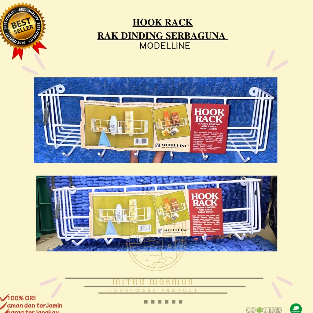 Jual NEW!! HOOK RACK MODELLINE / RAK GANTUNG SERBAGUNA / RAK DINDING ...