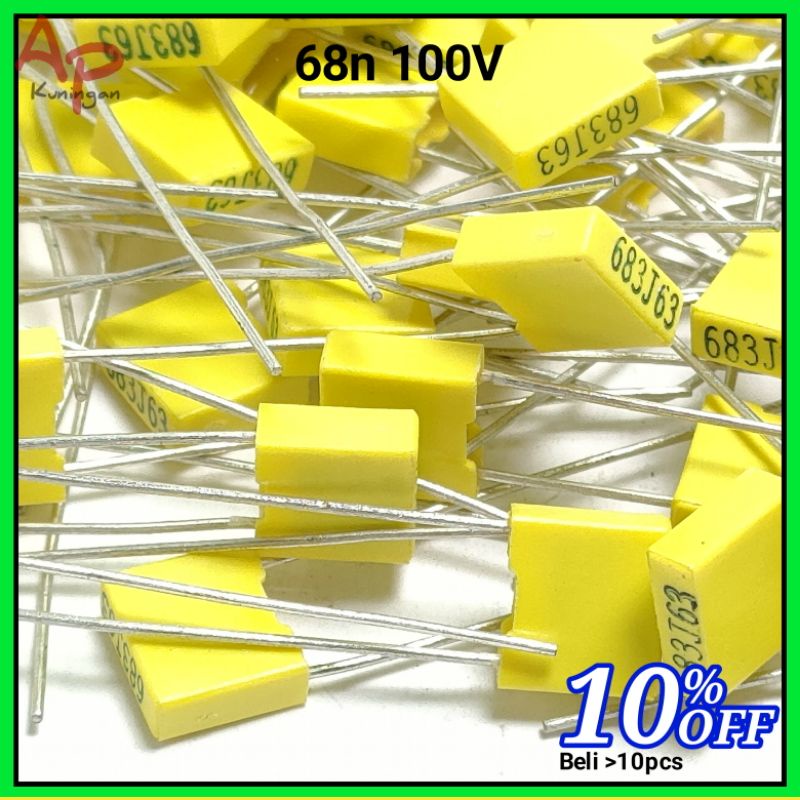 Jual 10pcs capacitor mkm kapasitor 68n 683j 683 kualias bagus | Shopee ...