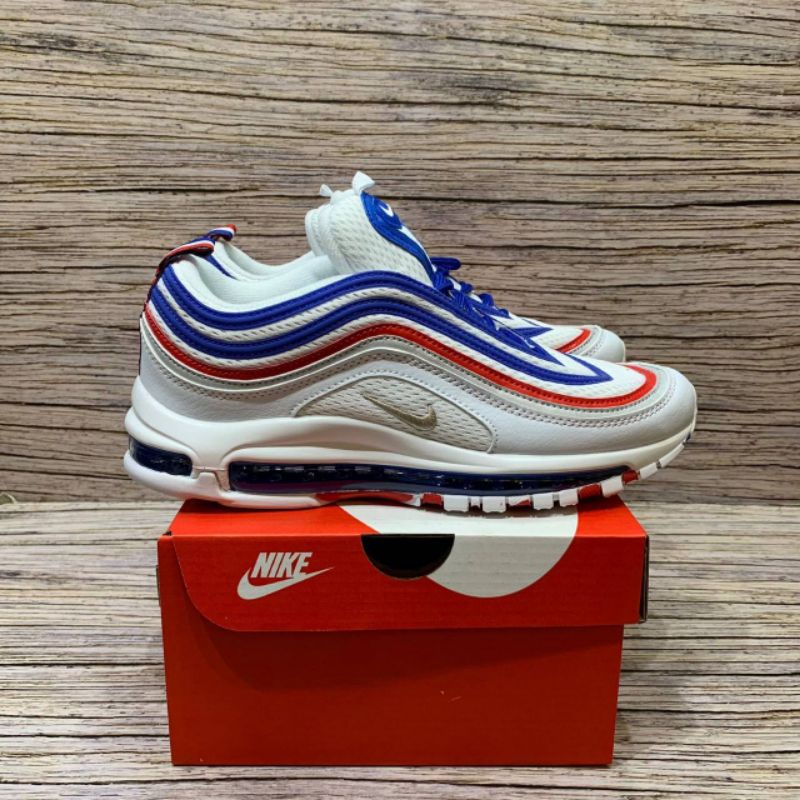 Jual Sepatu nike air max 97 white blue red Shopee Indonesia