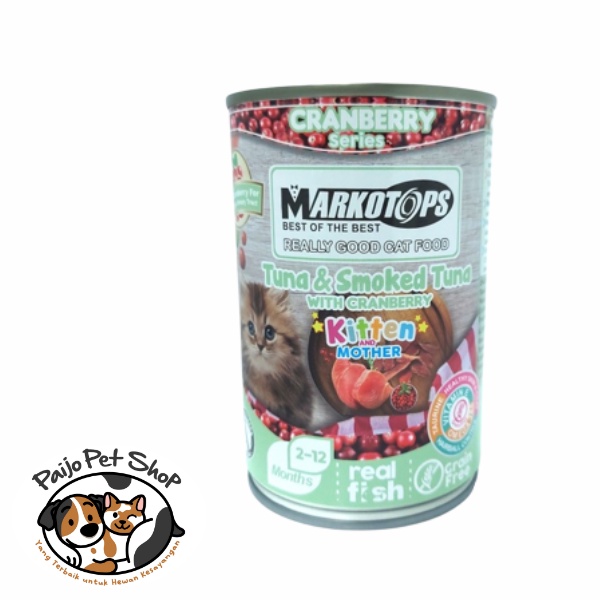 Jual Markotops Kitten Tuna Smoked Tuna Cranberry G Makanan Kucing Shopee Indonesia