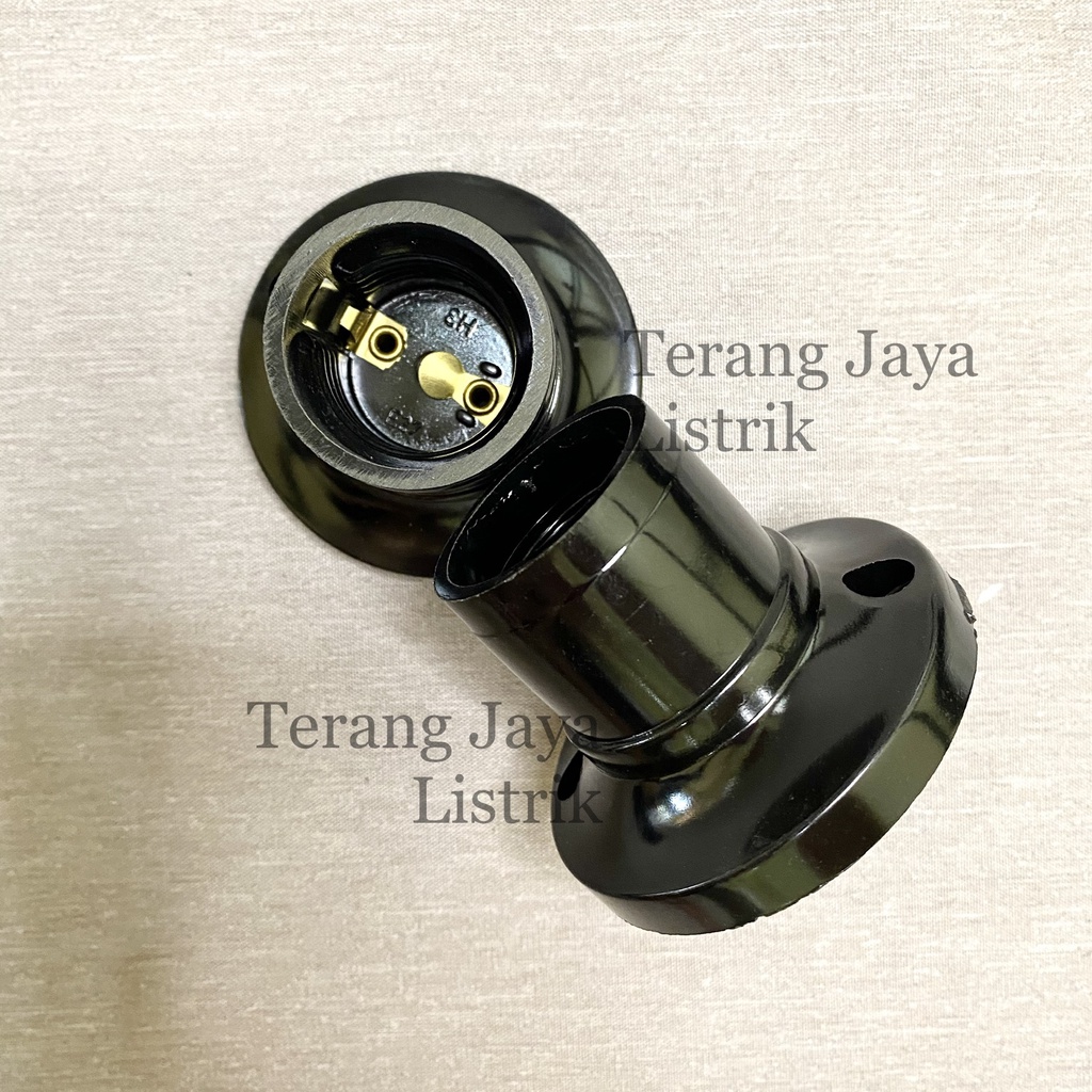 Jual Fitting Plafon Lampu Broco 210L Hitam Bulat Original | Shopee ...