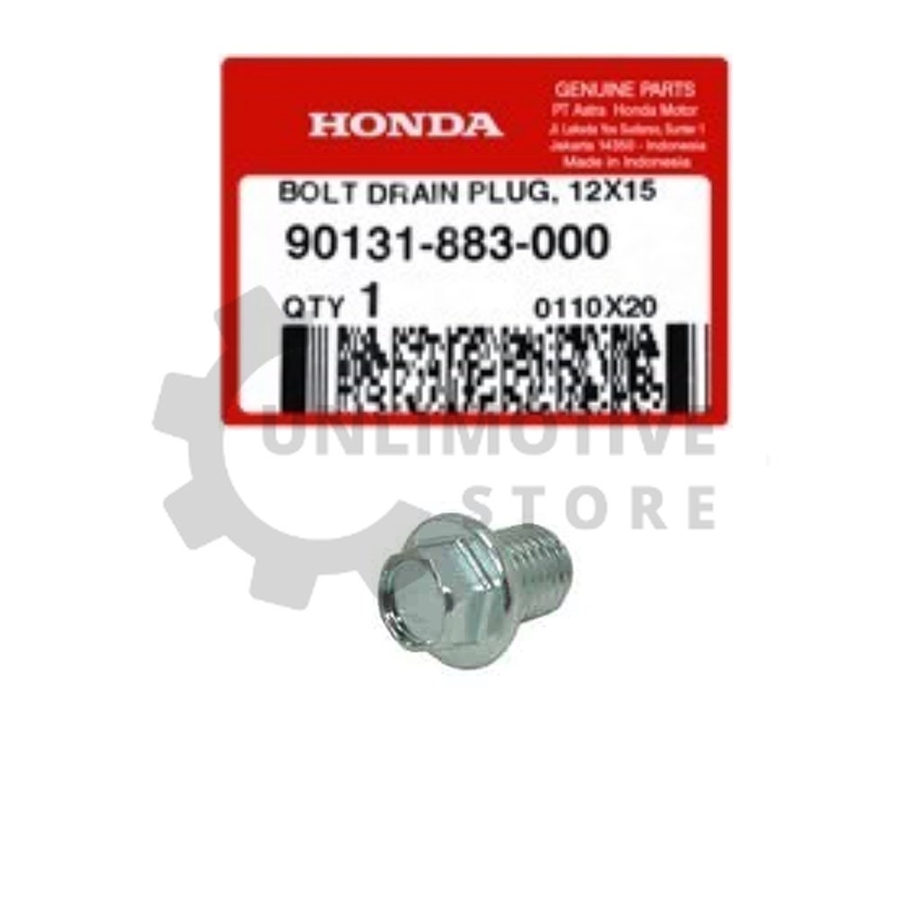 Jual Original Honda AHM! 90131-883-000 1pcs Baut Tap Oli Beat Scoopy ...