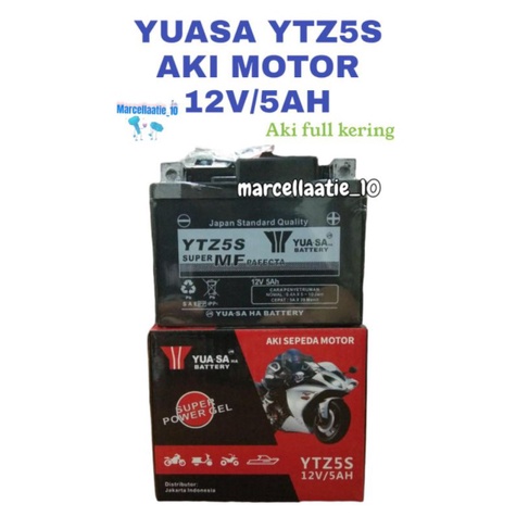 Jual AKI YUASA YTZ5S AKI MOTOR YUASA YTZ5S GTZ5S AKI MOTOR MURAH