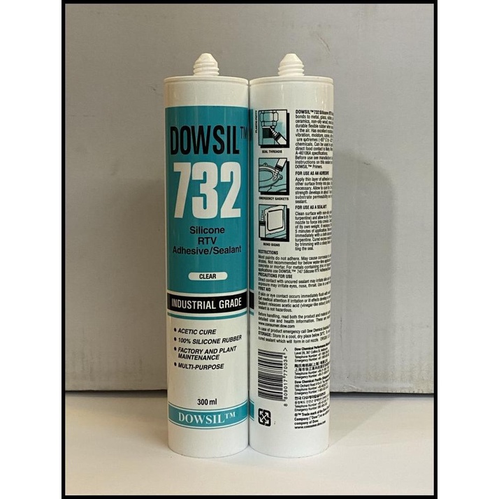 Jual Dowsil 732 / Dowsil 732 Silicone Rtv Adhesive/Sealant | Shopee ...