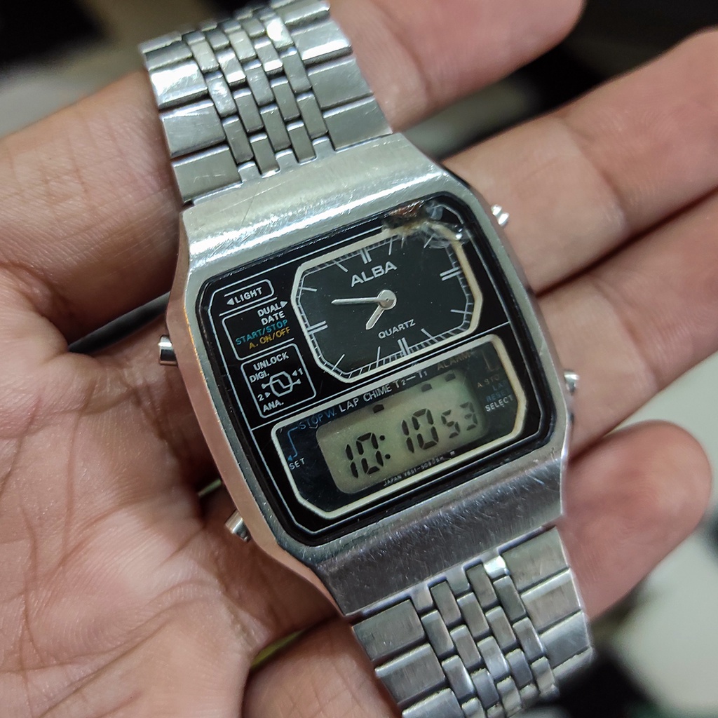 SEIKO セイコー Y651-5090 アナデジ ヴィンテージ 腕時計 ヴィンテージ 【SEIKO】セイコー ALBAアルバ ref.Y651-509A Ana