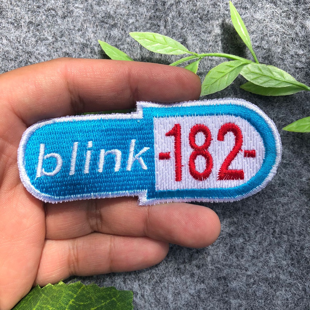Blink-182 Patch Logo à Gratter Groupe Punk Rock Brodé Fer Sur