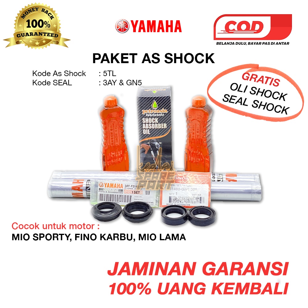 Jual Paket As Shock Mio Sporty Mio Soul Mio Lama Nouvo Gratis Oli Shock Tl F