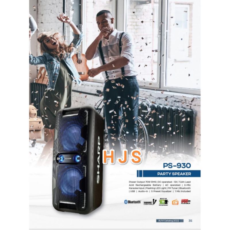 Jual SHARP NEW PORTABLE AUDIO PS-930 BLUETOOTHS SPEAKER | Shopee Indonesia