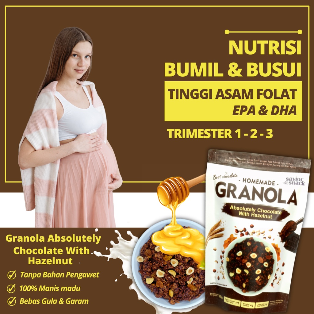 Jual NUTRISI IBU HAMIL DHAEPA ASAM FOLAT OMEGA 369 GRANOLA