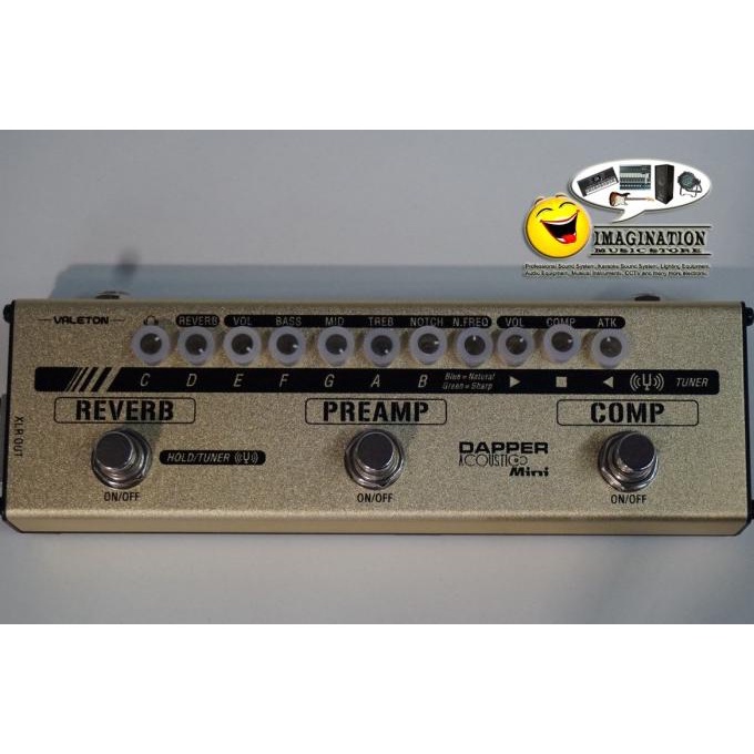 Jual Efek Gitar Valeton Dapper Acoustic Mini With Preamp + Reverb ...
