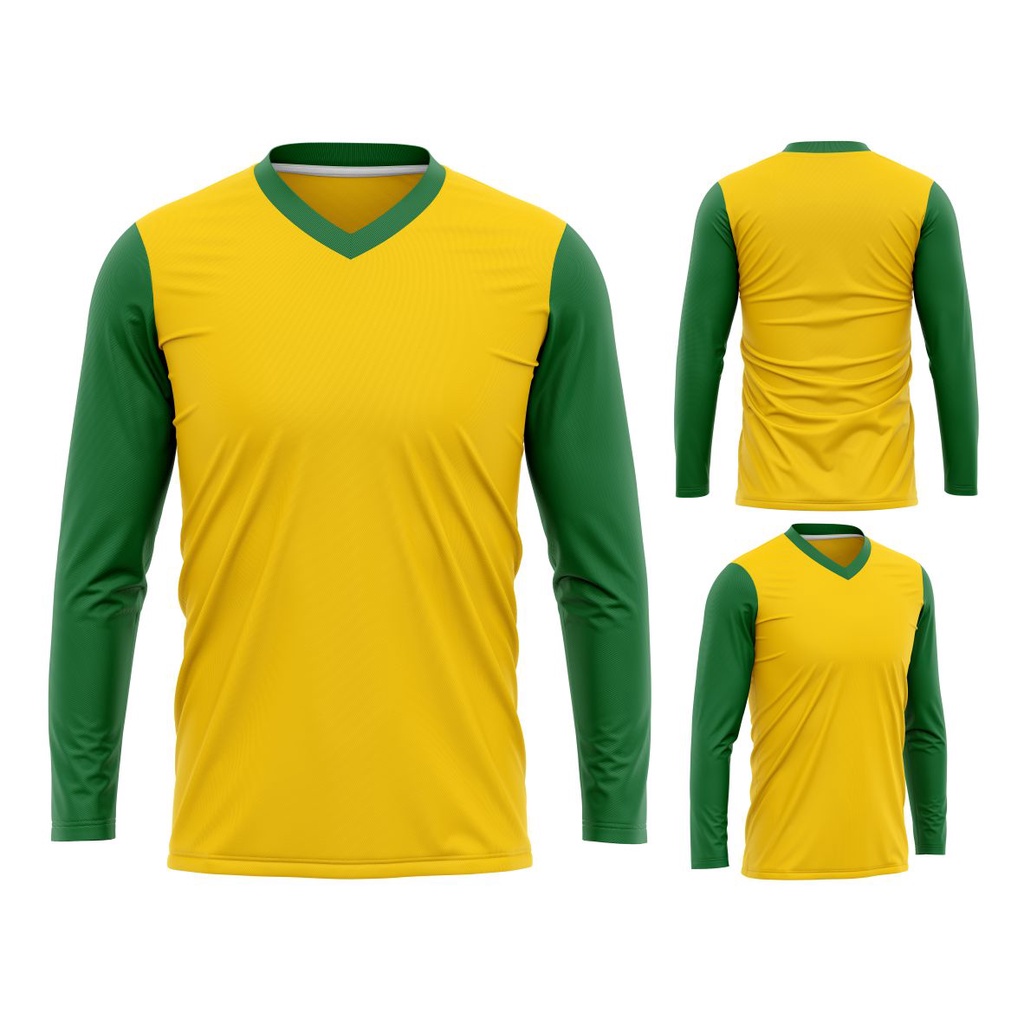 Jual MOCKUP JERSEY BOLA KERAH LENGAN PANJANG | Shopee Indonesia