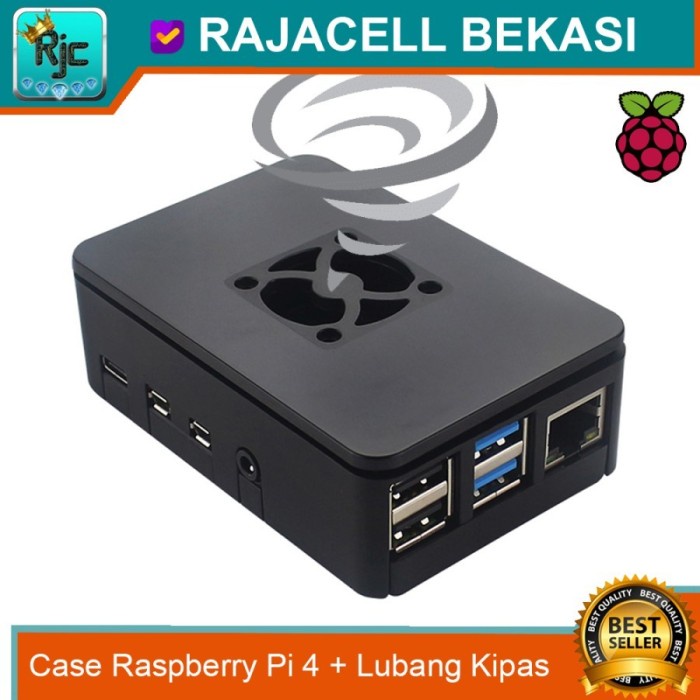 Jual Case Raspberry Pi 4 Model B Pi 4B Box Enclosure dengan Lubang ...