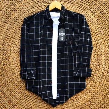 Kemeja Flanel Pria Lengan Panjang Motif Kotak Kuwalitas Premium