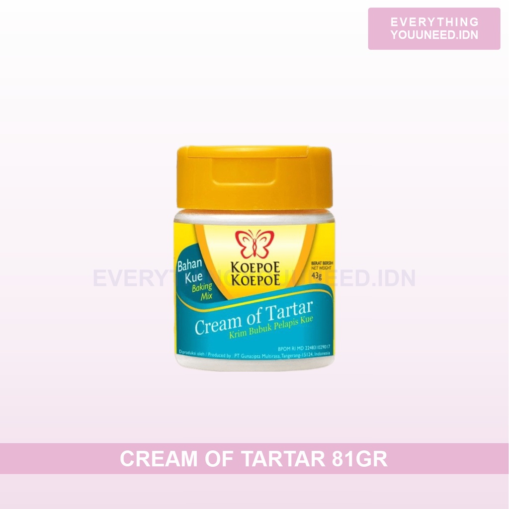 Jual Cream Of Tartar/ Krim Bubuk Pelapis Kue 43 Gr Koepoe Koepoe