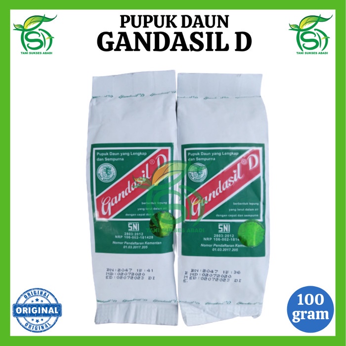 Jual Pupuk Gandasil D 100 Gram - Pupuk Daun Fase Vegetatif (Pertumbuhan ...