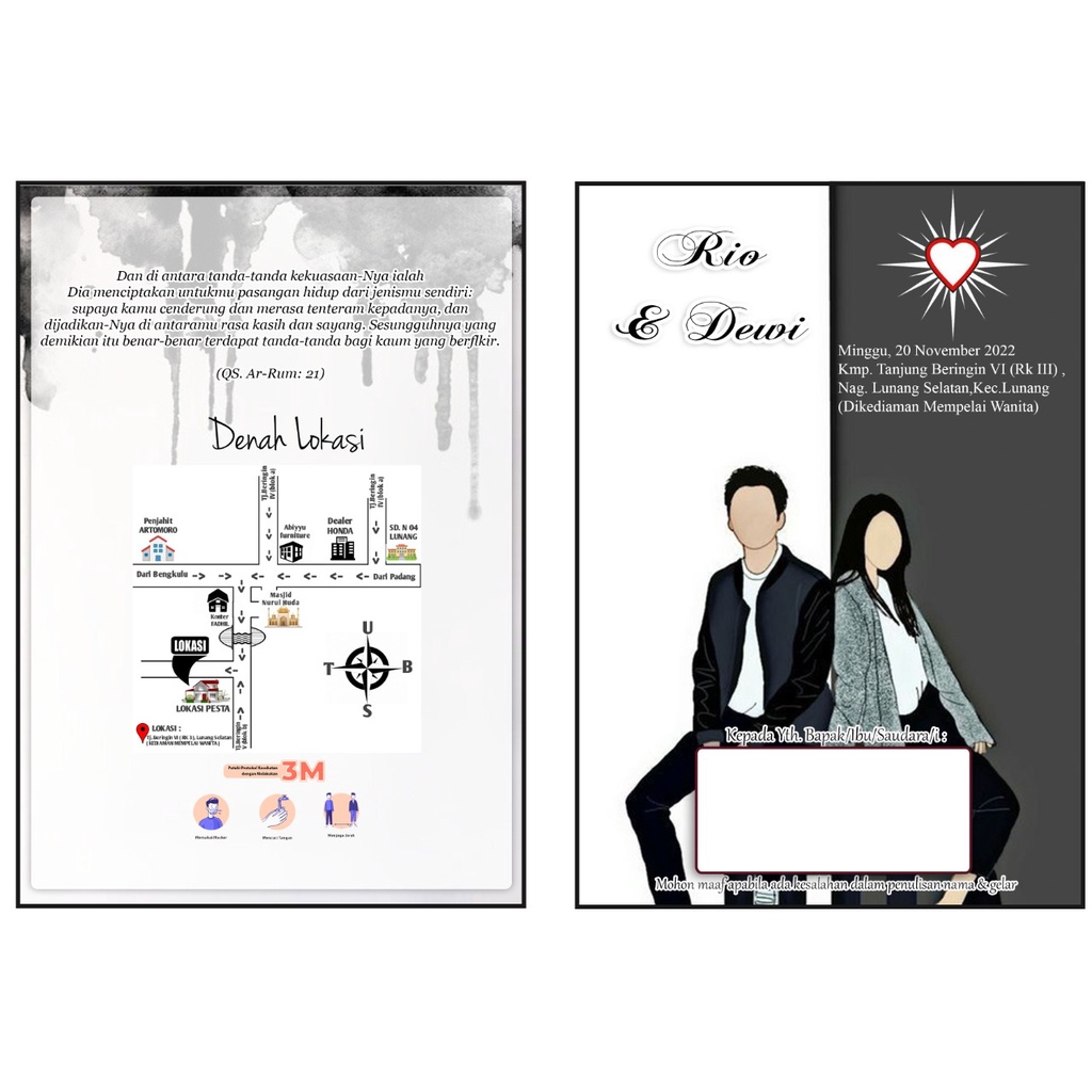 Jual Undangan Pernikahan Design Anime | Shopee Indonesia