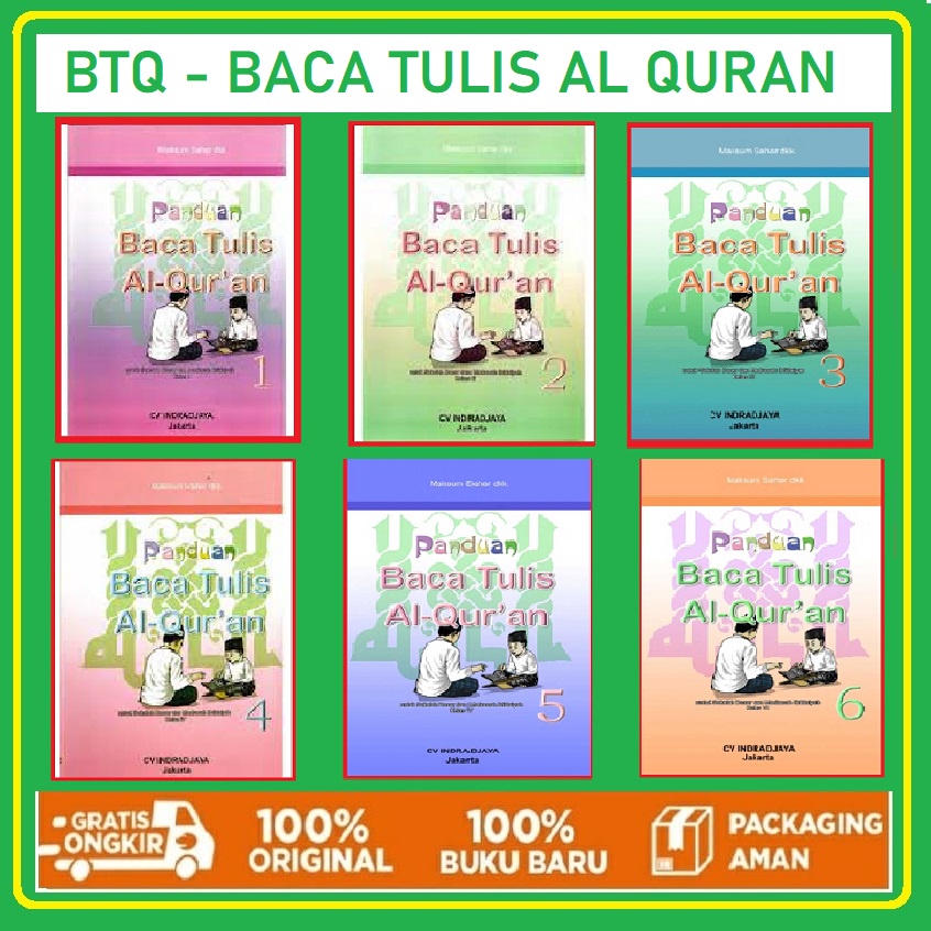 Jual Buku Btq Baca Tulis Al Quran Sd And Mi Kelas 1 2 3 4 5 6