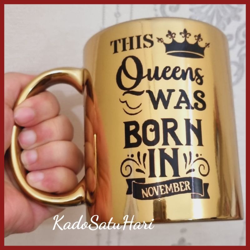 Jual Mug Custom Gold Rose Silver / Gelas Custom Premium | Shopee Indonesia