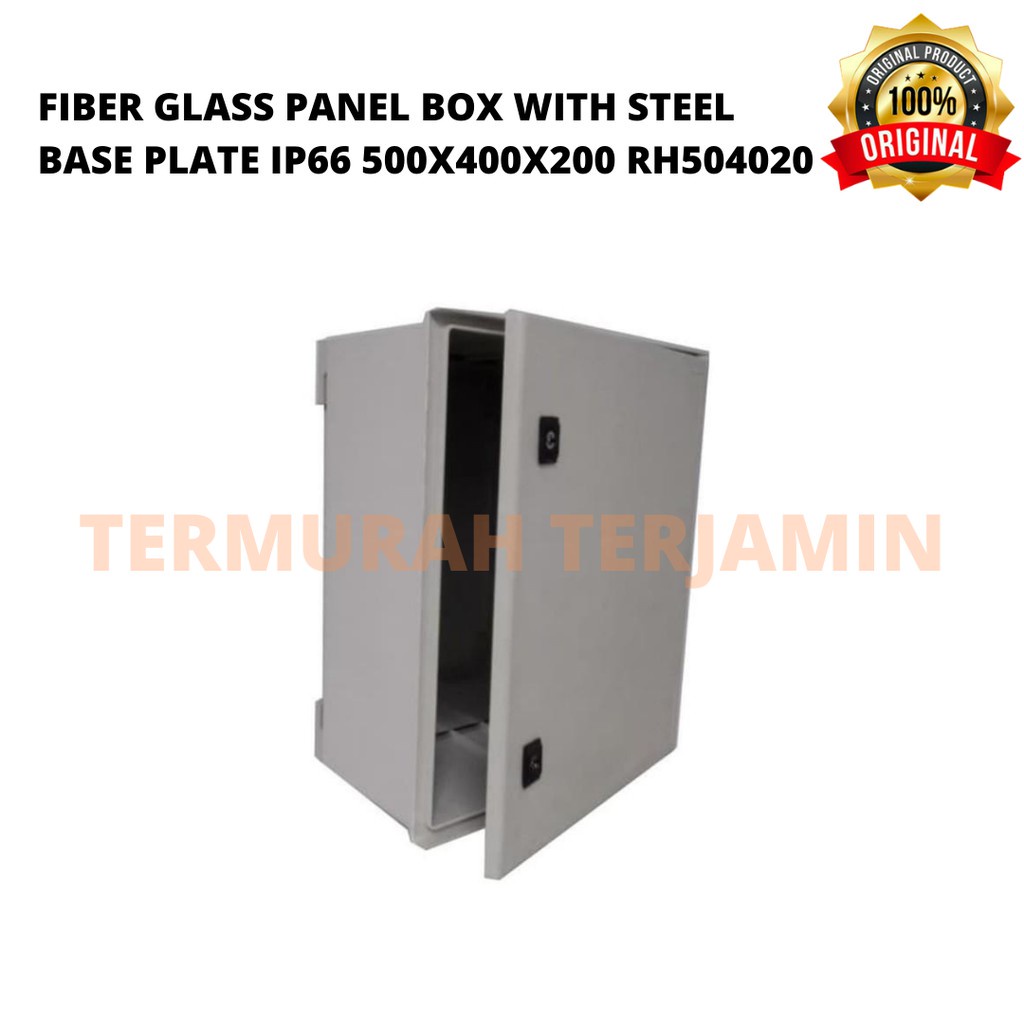 Jual FIBER GLASS PANEL BOX WITH STEEL BASE PLATE IP66 500X400X200 ...
