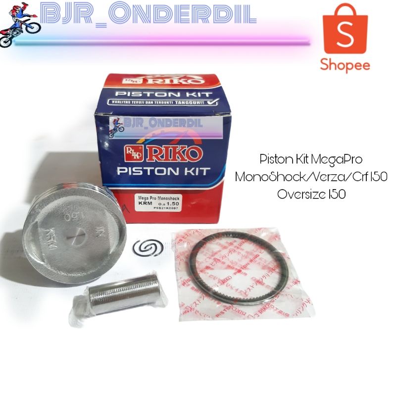 Jual Piston Kit Mega Pro Monoshock/Cb 150 Verza/Crf 150 OverSize 150