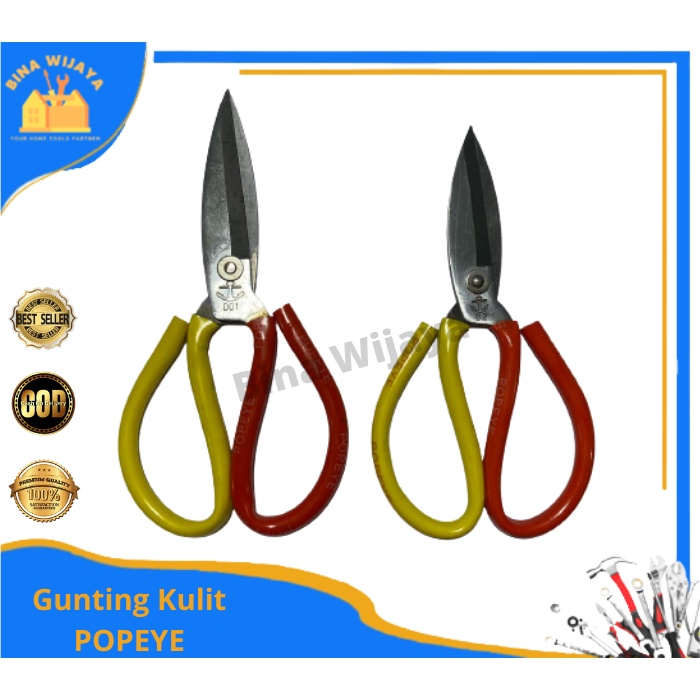 Jual Gunting Kulit Gunting Kain Gunting Kodok Popeye Jumbo 7