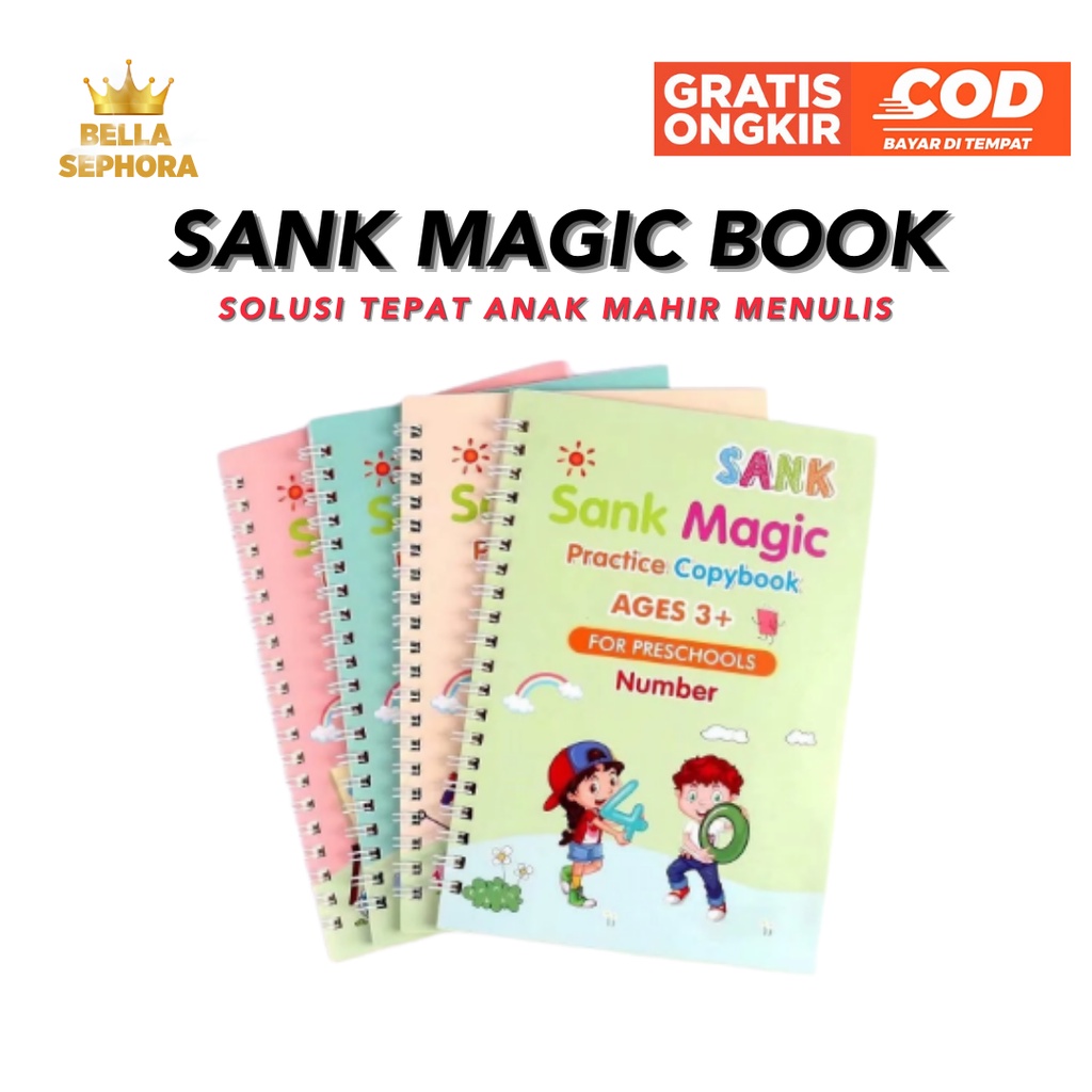 Jual Buku Belajar Menulis Dan Menggambar Anak Sank Magic Book Shopee