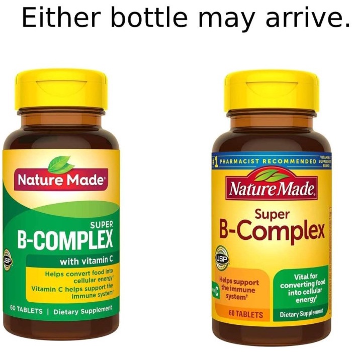 Jual Nature Made Super B-Complex With Vitamin C And Folic Acid 60 ...