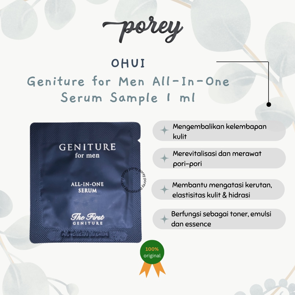Jual OHUI - Geniture for Men All-In-One Serum Sample 1 ml | Shopee ...