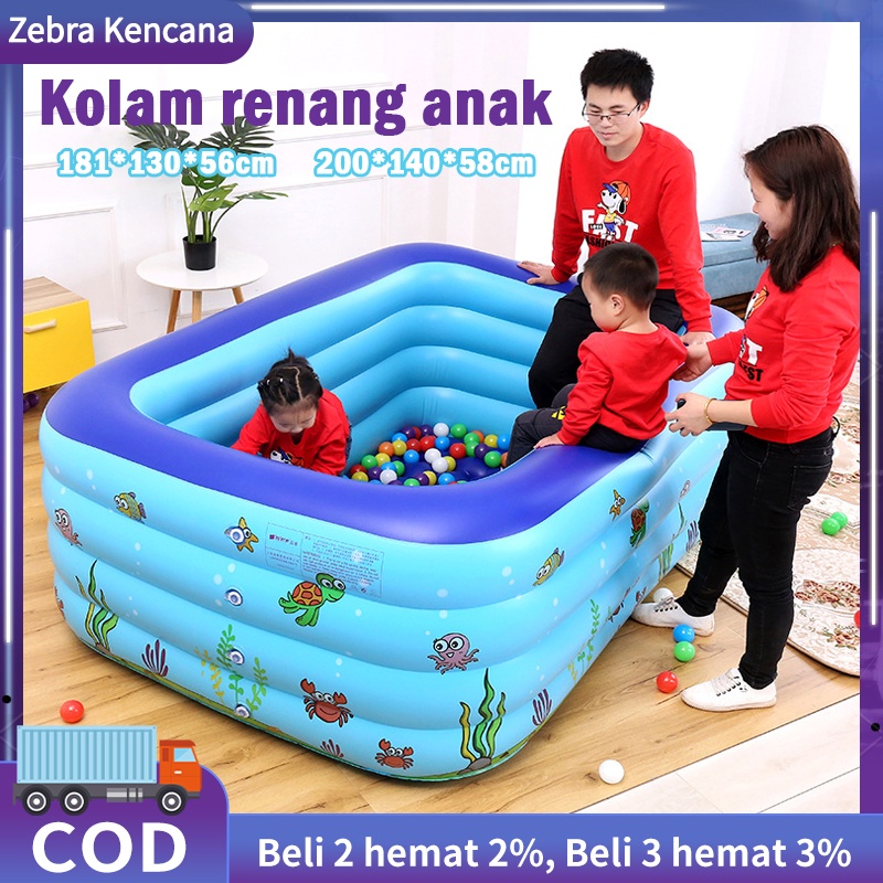 Jual 150cm/120cm Kolam Renang AnakKolam 3 Ring Baby SPA Murah /kolam ...