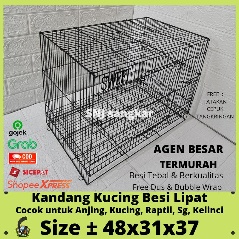 Jual Merk Lucky Umbaran Tanggung Kandang Besi Lipat Kandang Kucing