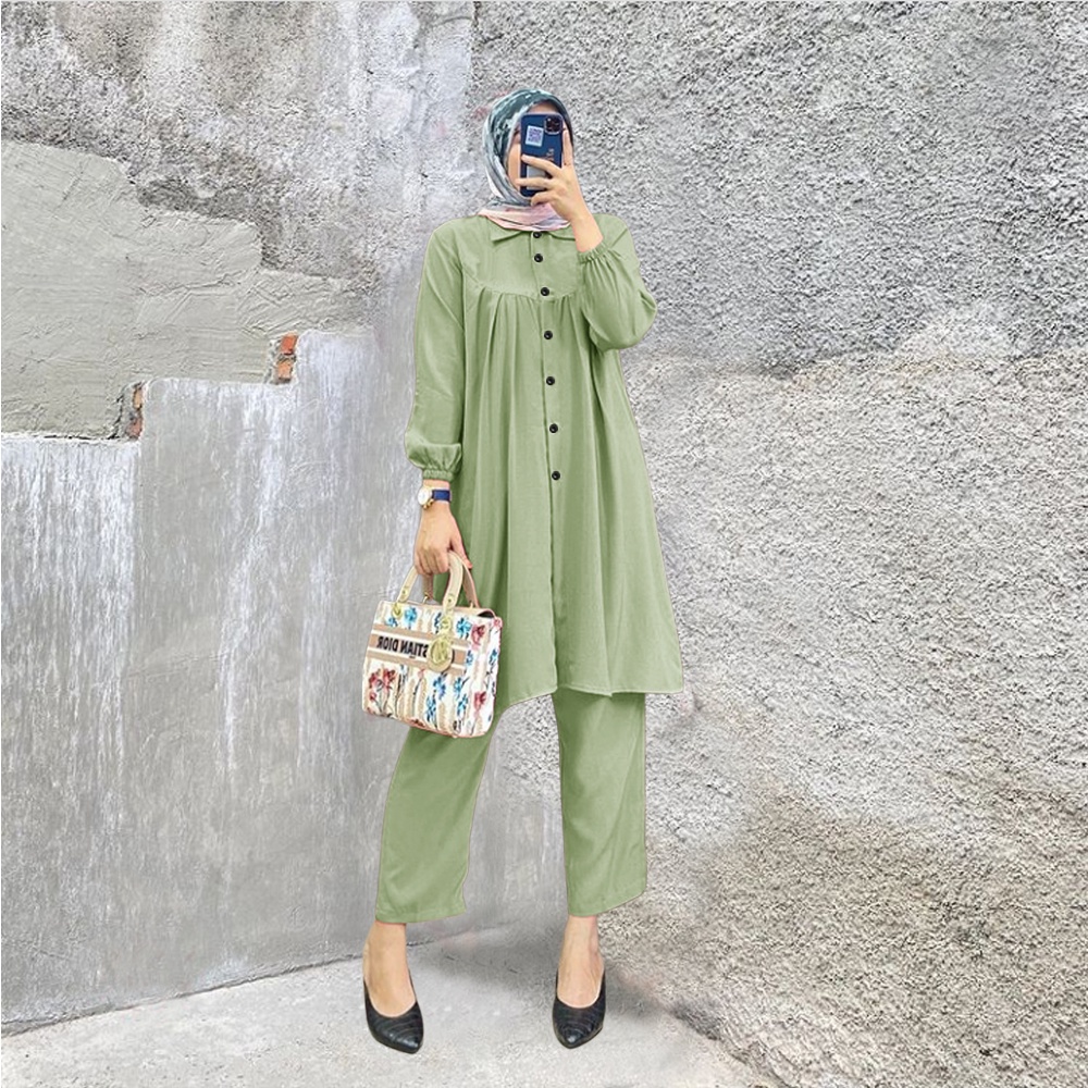 Jual Baju Setelan Wanita Kekinian - One set Wanita - Setelan