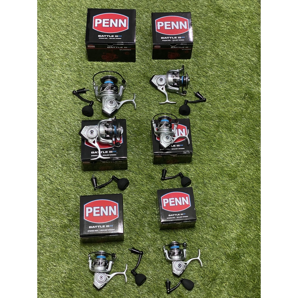 Jual PENN BATTLE III DX 2500 - 8000 SPINNING REEL POWER HANDLE | Shopee ...