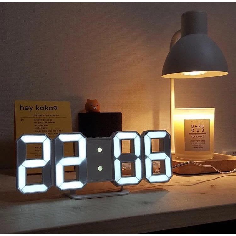 Jual R3WS Jam Meja Digital Modern Style Jam 3D DIGITAL CLOCK LED / Jam ...